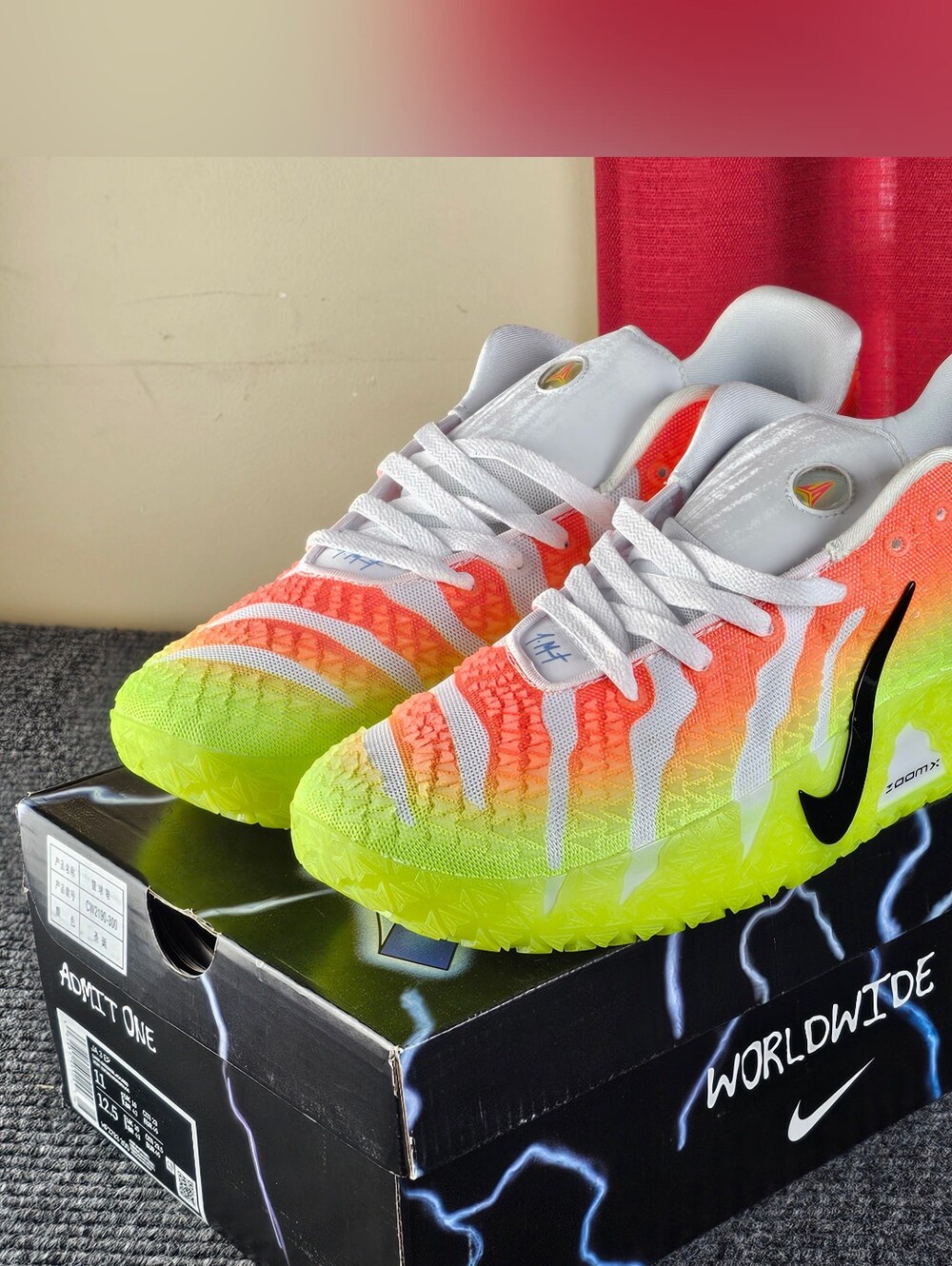 Ja Morant Mens Size 11 Or 9.5 Christmas Release White Green Orange Shoes New